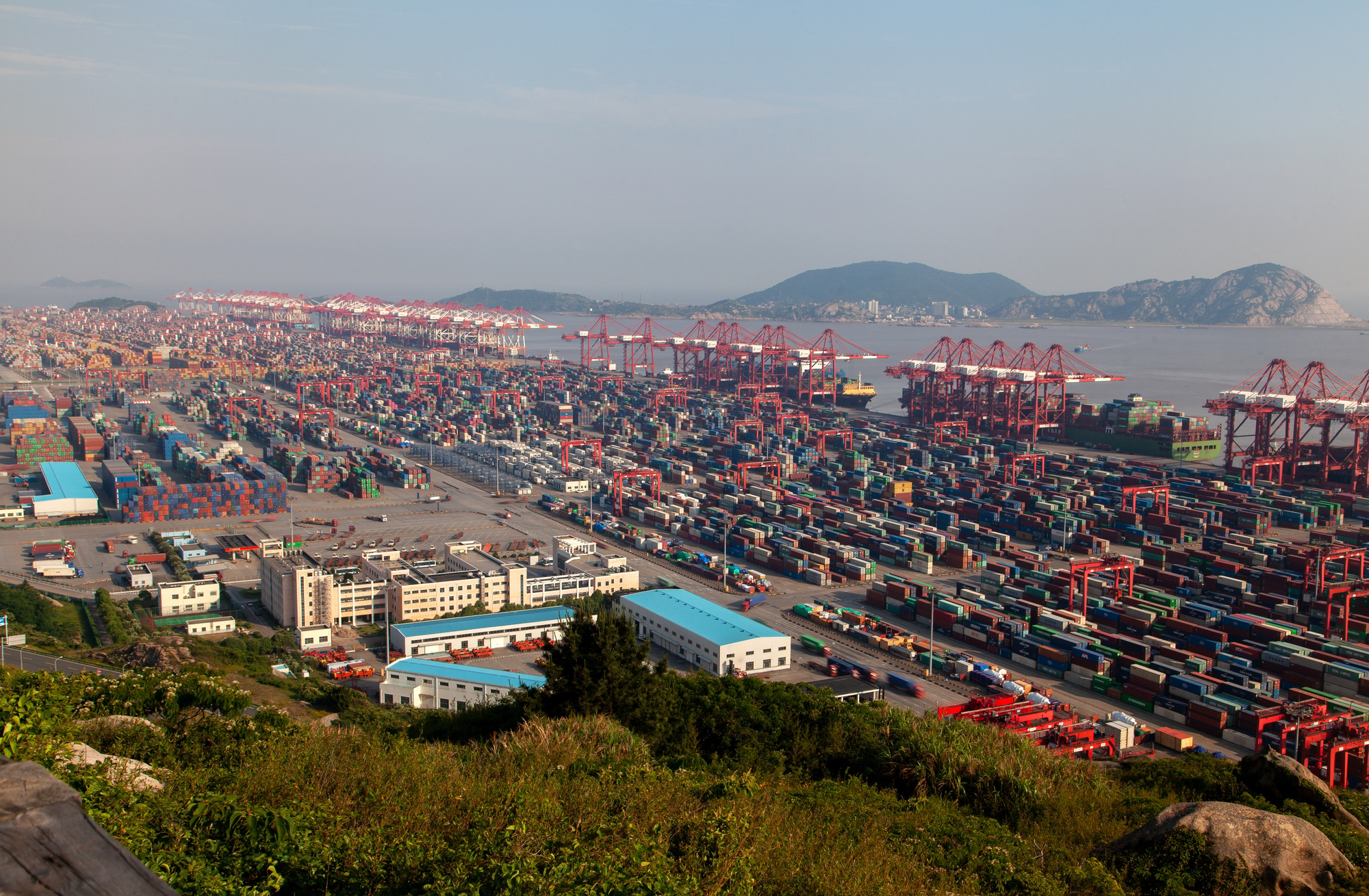 Yangshan Port of Shengsi in Shanghai in China